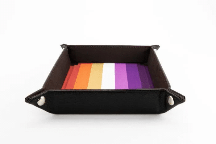 Fanroll Lesbian Pride Fold Up Dice Tray image 0